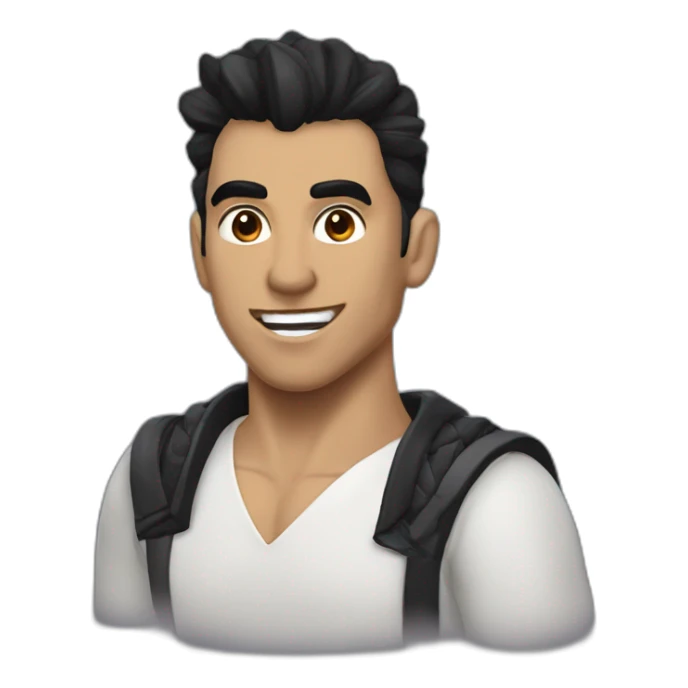 Cristian Rojas Zuñiga vampiro peinado al costado  sticker