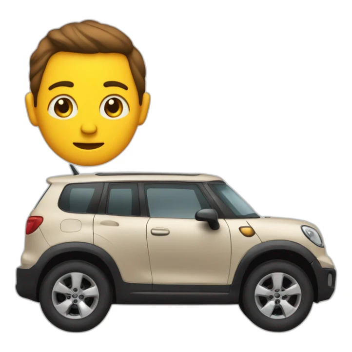 Un caca  avec des brat sur une mauto sticker