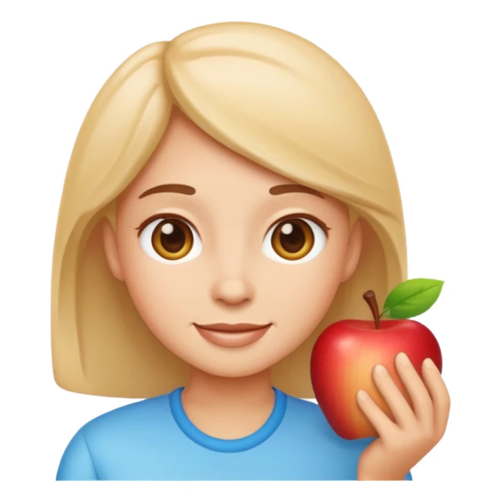 Emoji-style trans character, modern Apple emoji style, friendly and confident expression, clean vector shading, soft lighting, simple background, inclusive design sticker