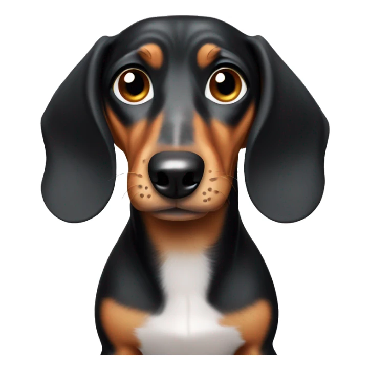 dachshund with tears in his eyes sticker