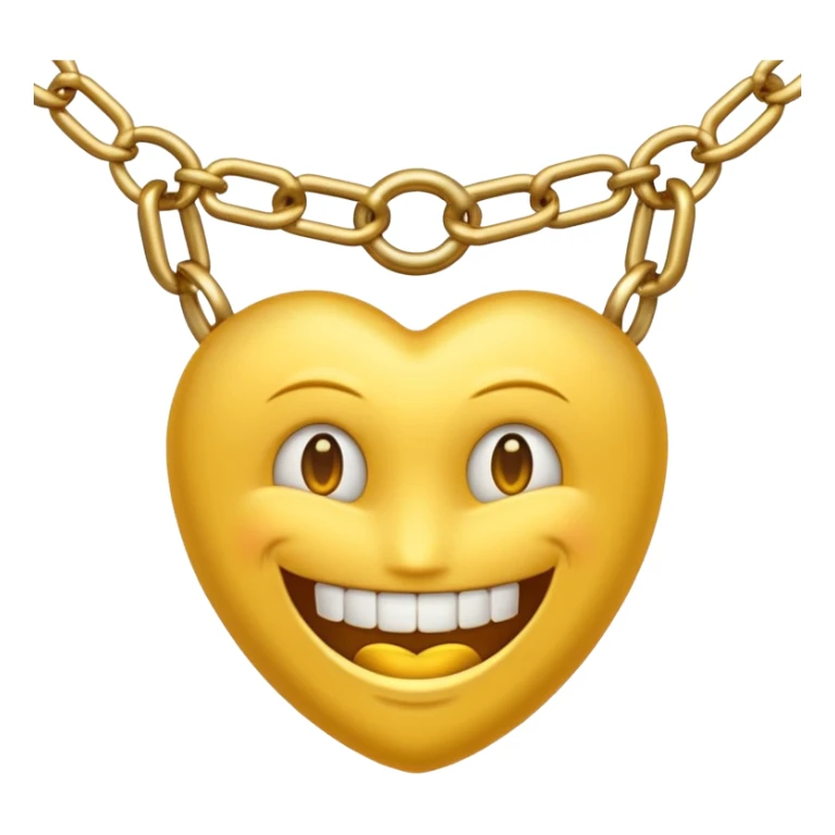 Emojis malandros con dientes de oro y cadenas de oro en el cuello  sticker
