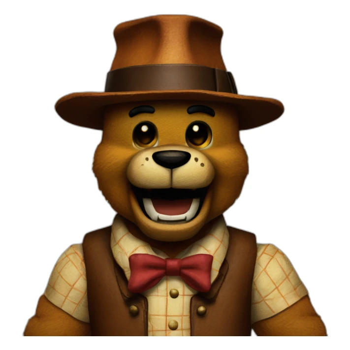 freddy fazbear animatronic and realistic  sticker
