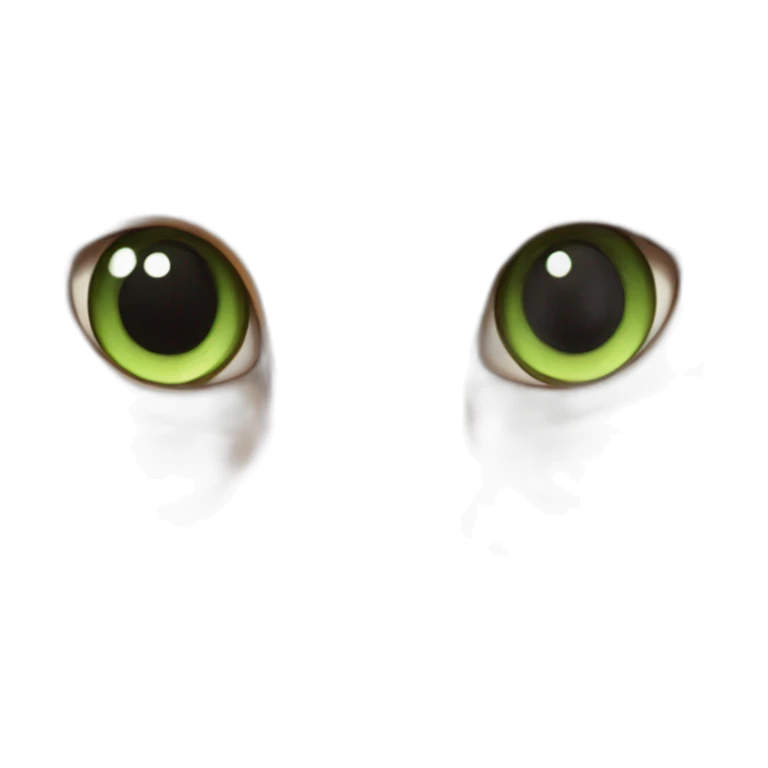 orange Siberian cat with green eyes sticker