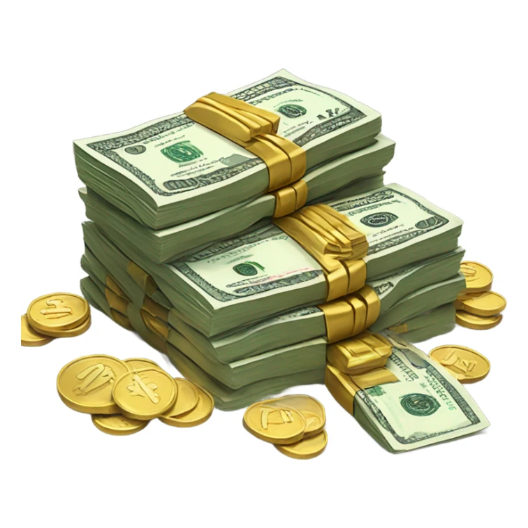 a lot of money  sticker