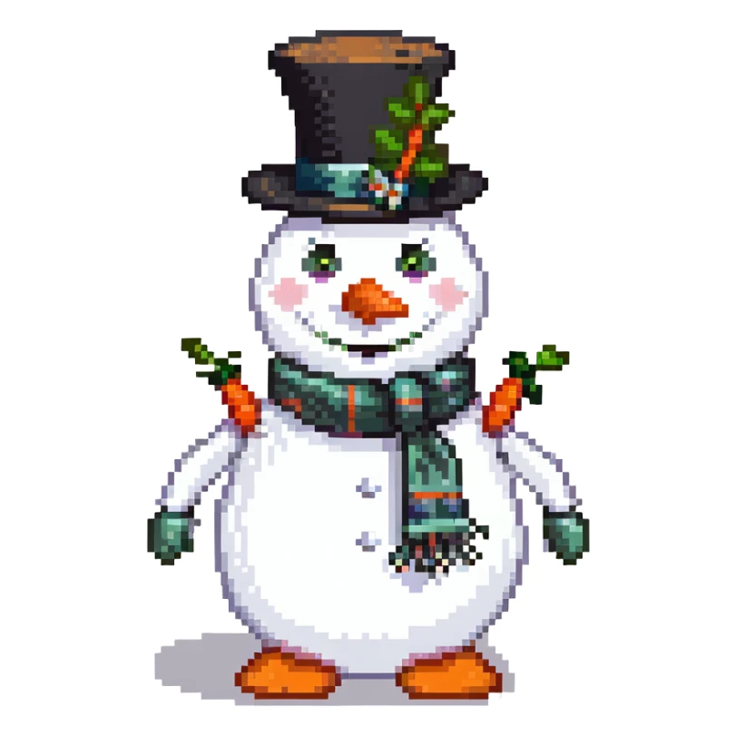 classic snowman sticker