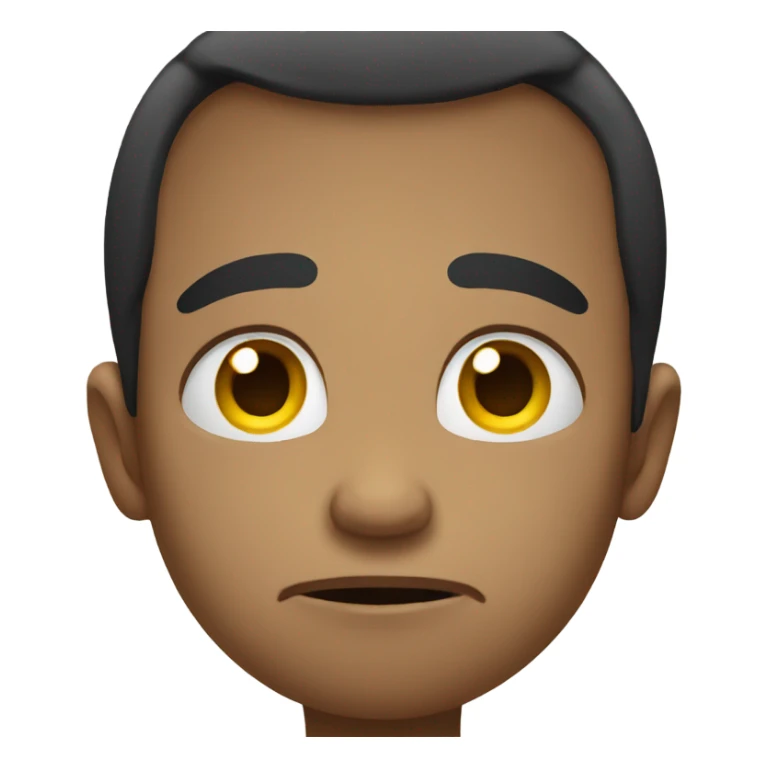 Cute sad emoji  sticker