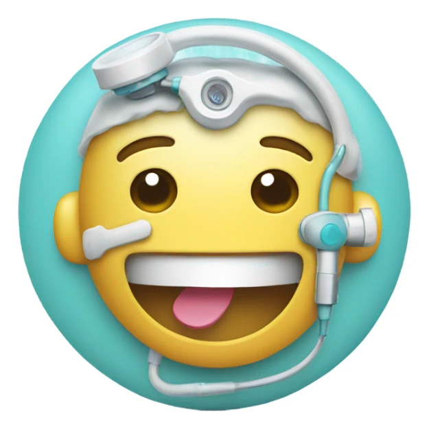 Medical device happy and smiling sticker