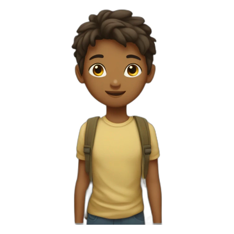 Garçon derrière une fille sticker