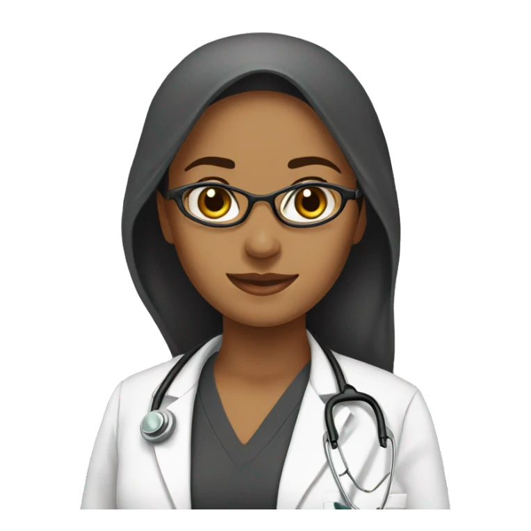 a muslim doctor women  sticker
