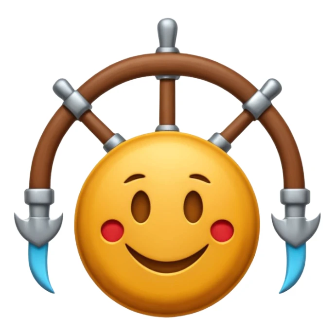 Je veux un emoji encre dans ce style là : ⚓ je veux qu’il représente sentimental par un bœuf : 🪢 sticker