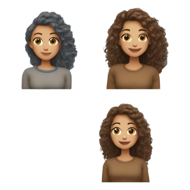 Mon amie qui a les cheveux brun et un pull en laine bleu avec les cheveux marron clair et moi avec les cheveux brun avec un pull gris avec des éclaires dans le tram sticker