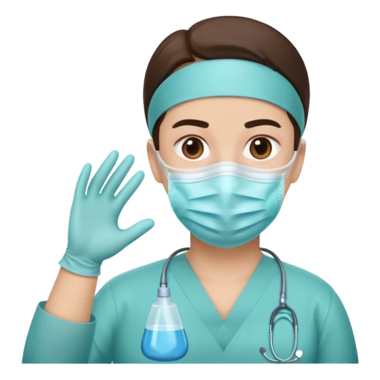 
Cartoon surgeon planning a facelift for Plastic and Reconstructive Surgery sticker