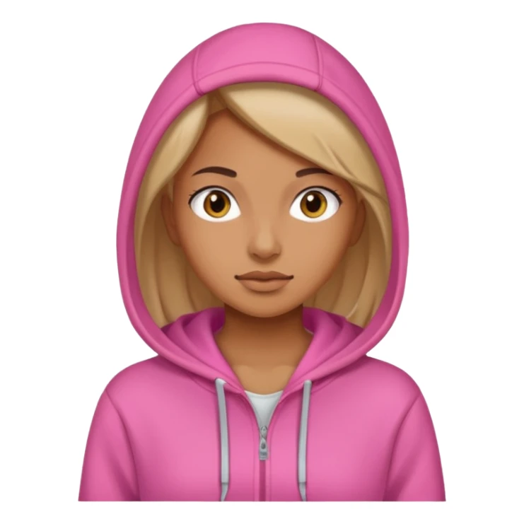 woman in pink hoodies sticker