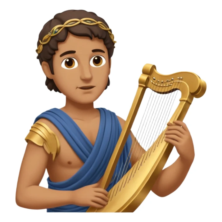 ancient greek people listening to a poet sticker