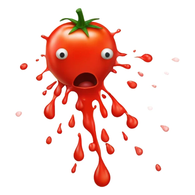 Splat tomato sticker