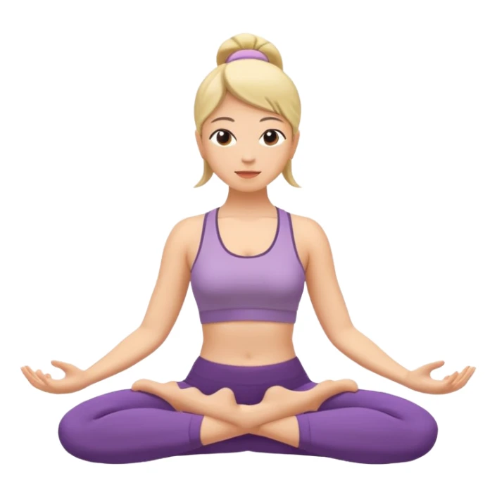 woman doing yoga sticker