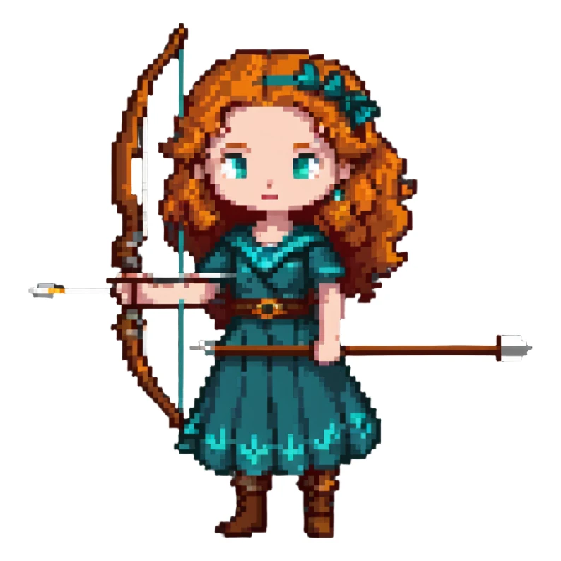 Merida from Brave, Disney sticker