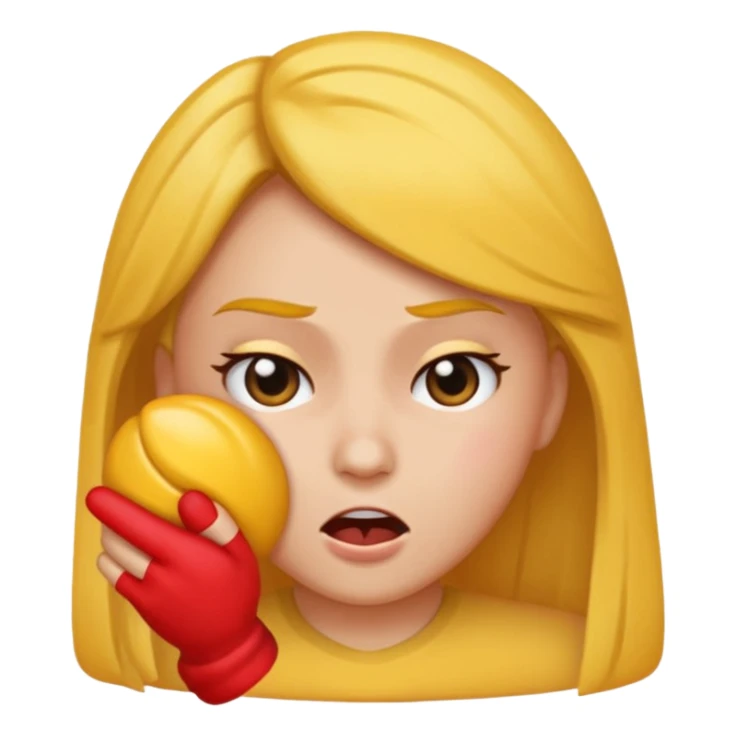 generate an emoji of a woman head smacking herself sticker