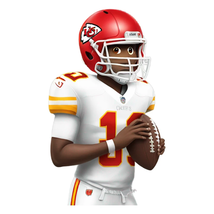 Chiefs with football  sticker
