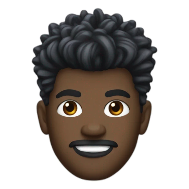 Jimmy butler with goth hair sticker