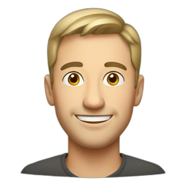 smiling Russian man sticker