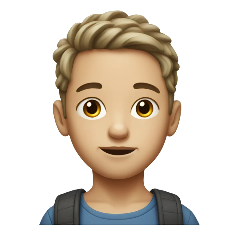 realistic portrait of a boy older sticker