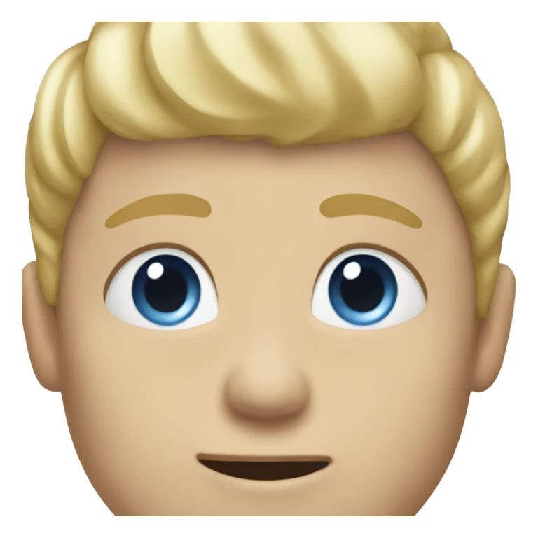 Boy with blond hair and blue eyes  sticker