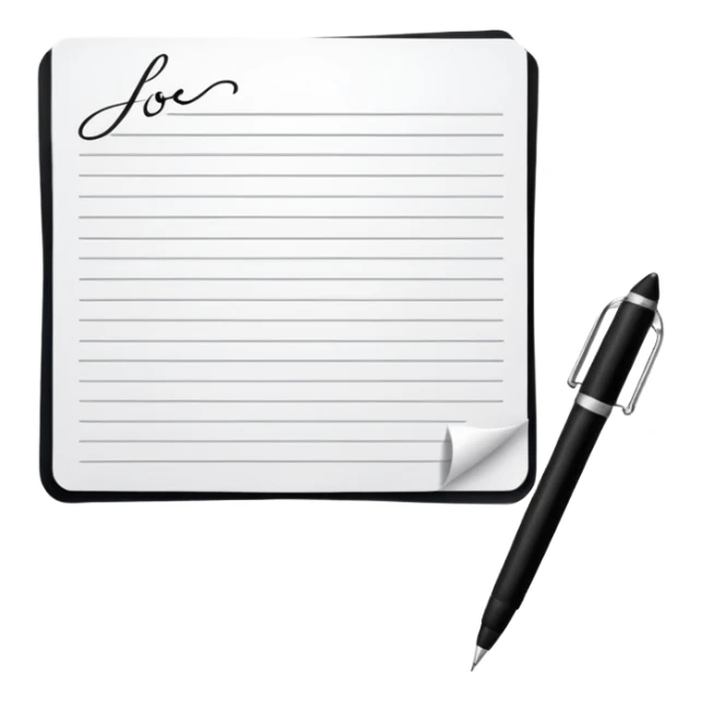 Signature at the bottom of the page sticker