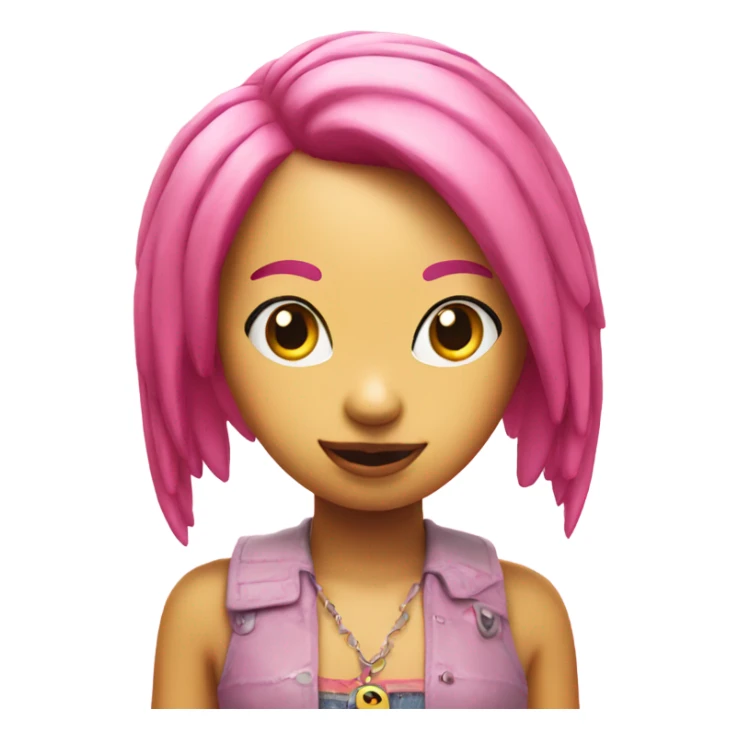 toy chica,pink hair sticker