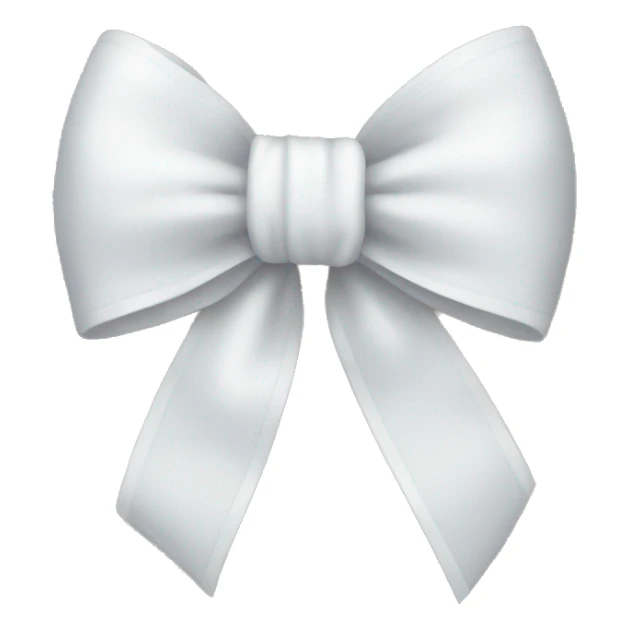 White bow sticker