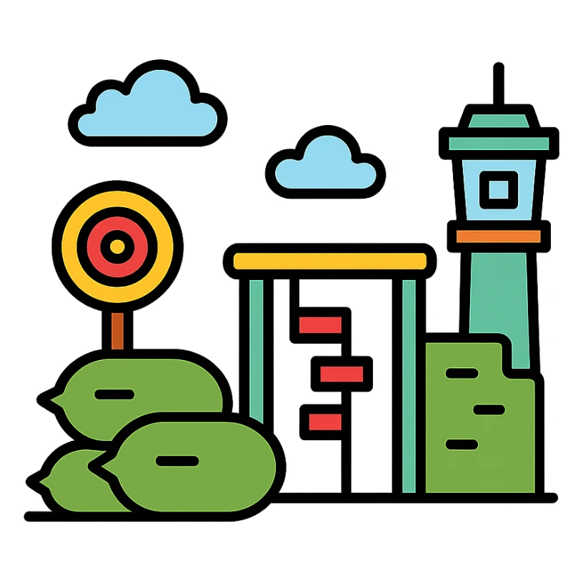 military training ground sticker