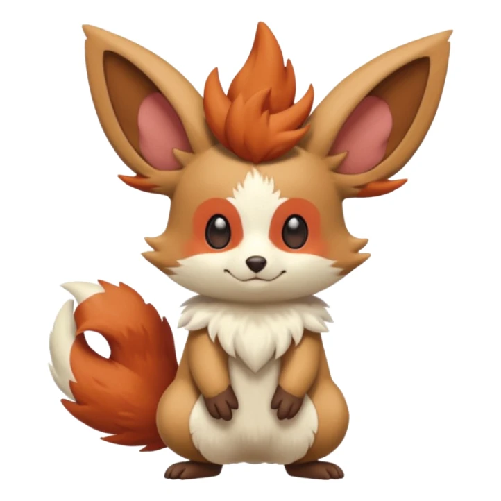 Teddiursa-Minccino-Braixen-fusion  sticker