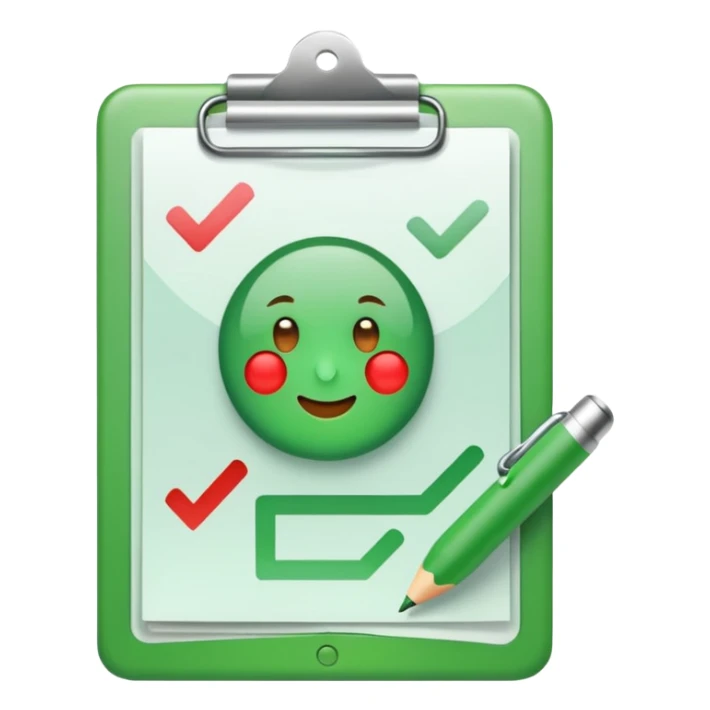 checklist with a plus infront of it sticker