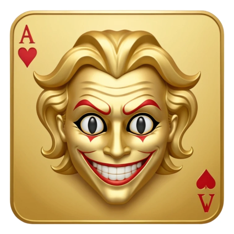 golden joker card emojis sticker