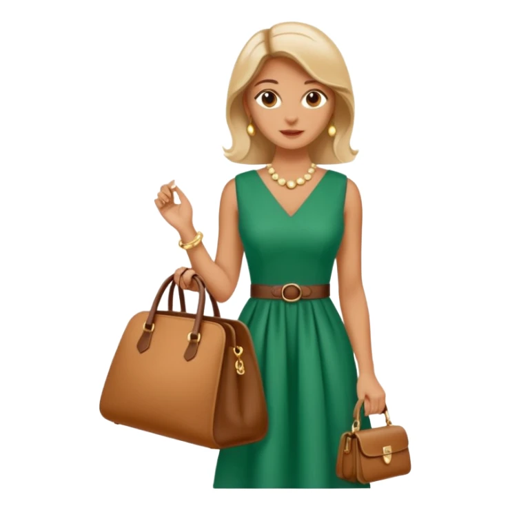 italian fashion with bag sticker