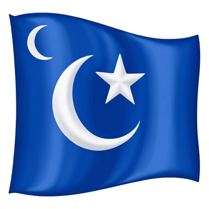 Gokturk flag emoji copy sticker
