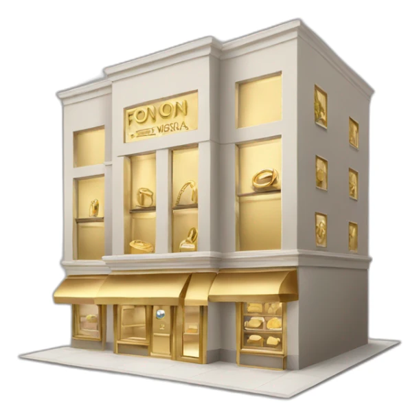 fonon gold jewellery shop sticker