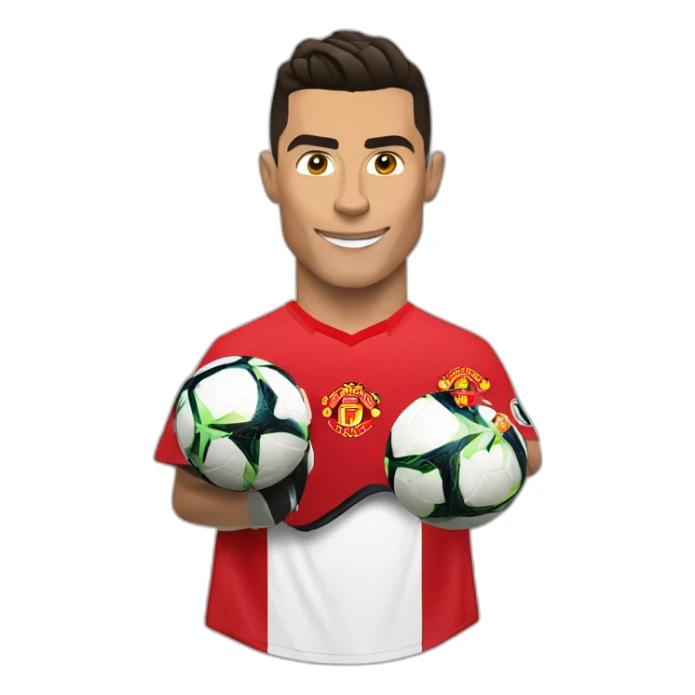Cristiano Ronaldo in Manchester United sticker