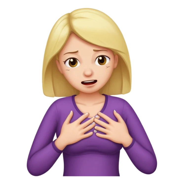 mulher com colica na barriga sticker