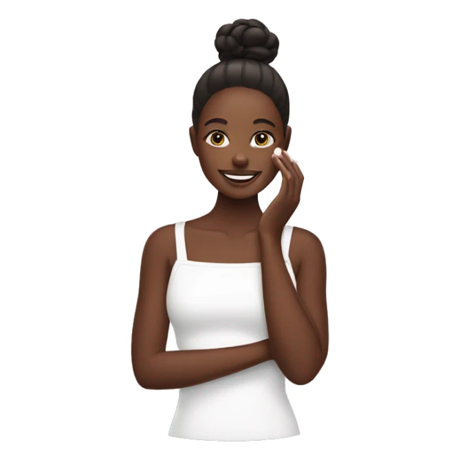 Girl doing skincare with glow recipe  sticker