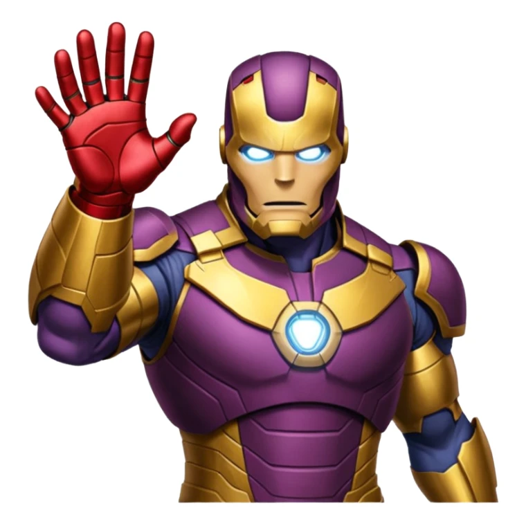 gant de thanos remix par iron man claquement des doigt sticker