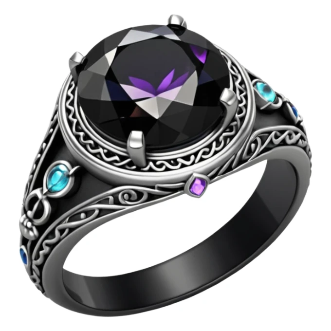 Cursed ring – Black jewel, eerie aura











 sticker