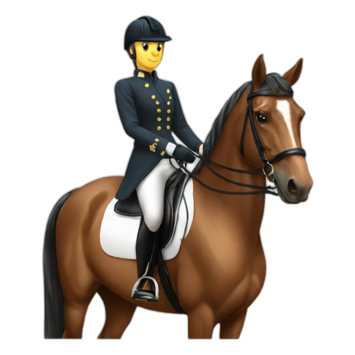 Horse dressage sticker