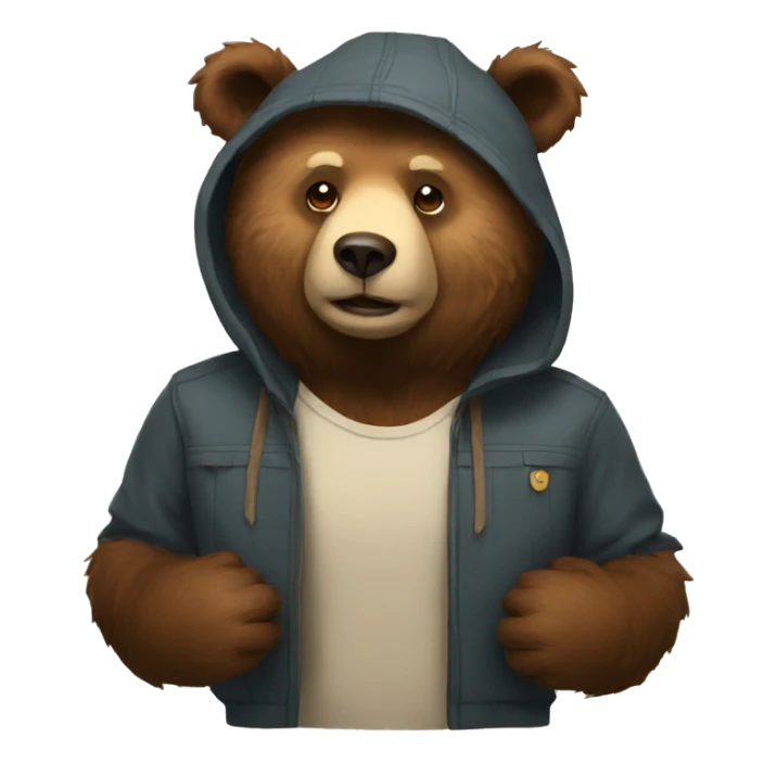 bear realist sticker