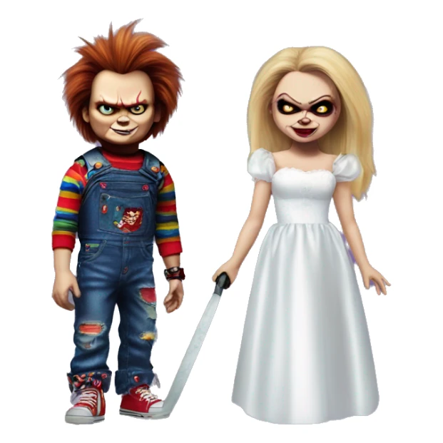 Chucky and the bride of chucky  sticker