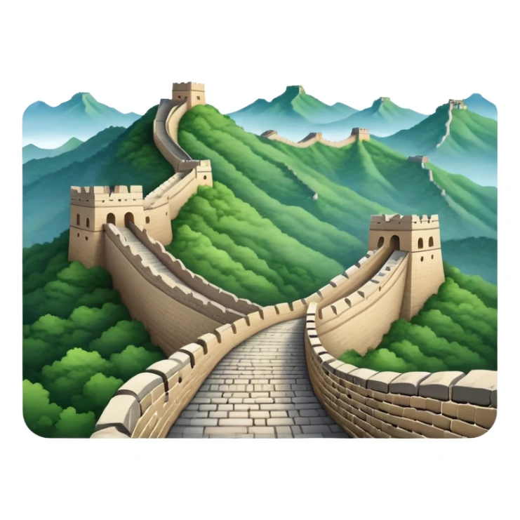 Great Wall of China landmark sticker