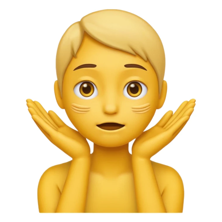 Generic yellow emoji head with X instead of eyes and hands around throat  sticker