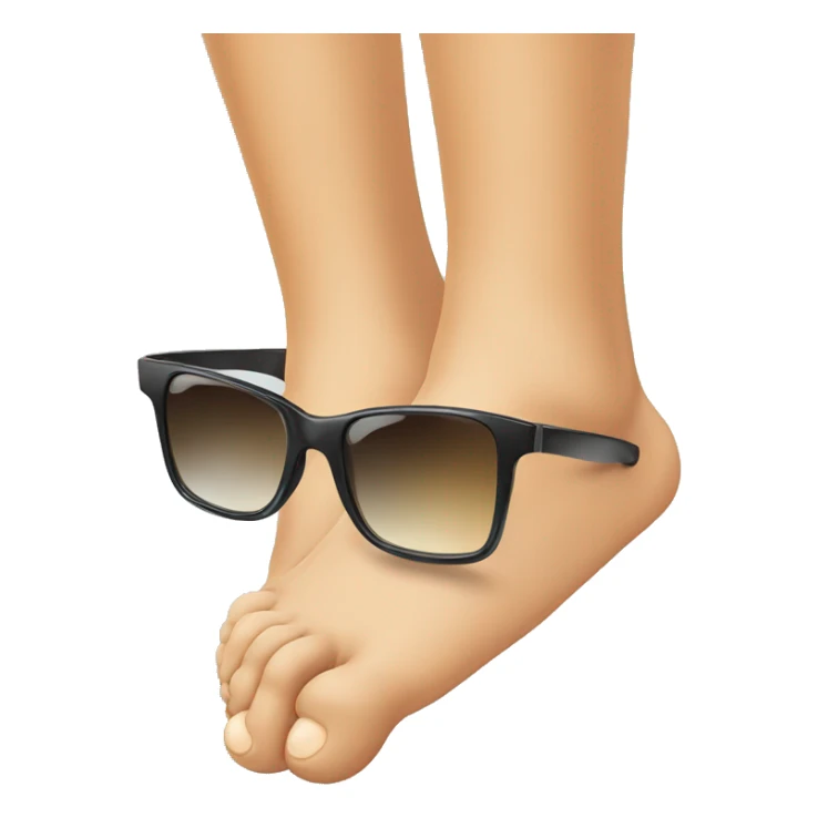 Foot with sunglasses sticker