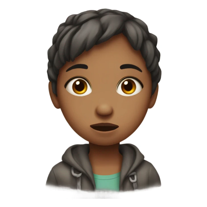 hungry girl scavenging for food sticker