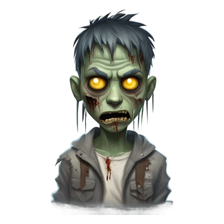 Zombie boy sticker